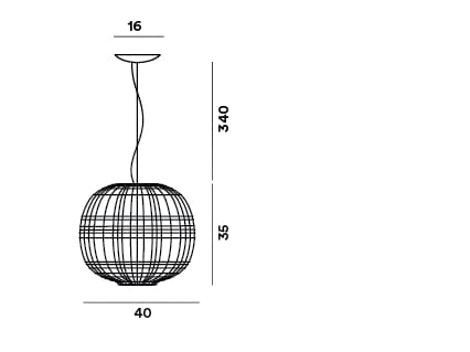Подвесной светильник из дутого стекла Foscarini тартан ARCH-00026519 - Вид №1