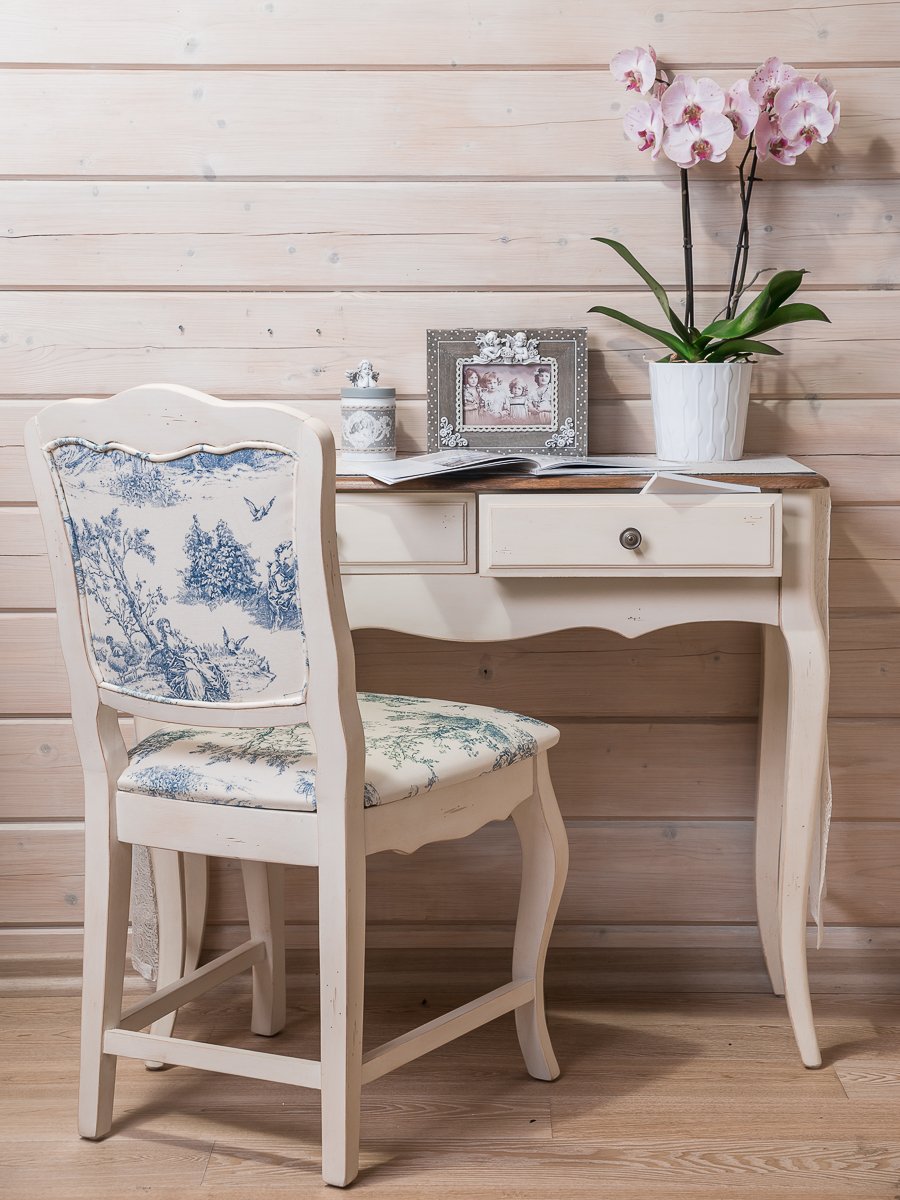 Консоль белая с ящиками и гнутыми ножками Mobilier de Maison ДОМАШНЯЯ ОБСТАНОВКА MOBILIER DE MAISON, ПОД СТАРИНУ 017221 Белый Santreyd  - Вид №2