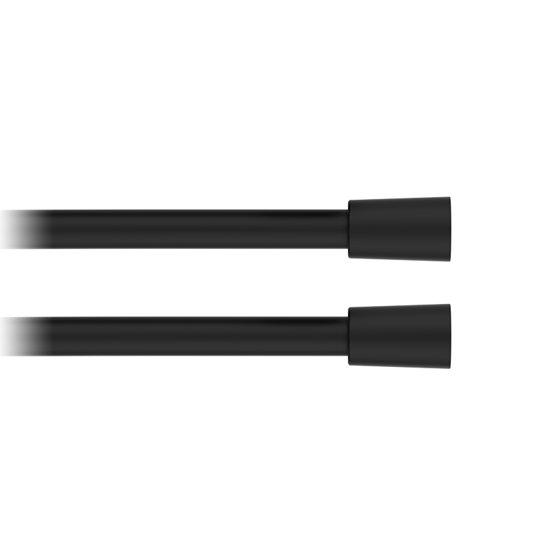 08951002 PREMIUM Серебряный шланг для душа 120 Черный GRB MIXERS 