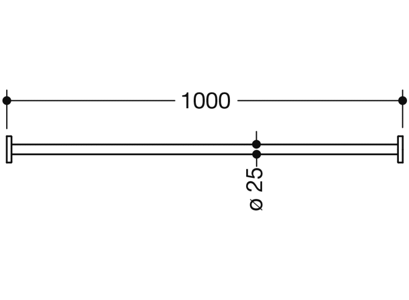 900.34.40040 Карниз HEWI System 900 - Вид №1