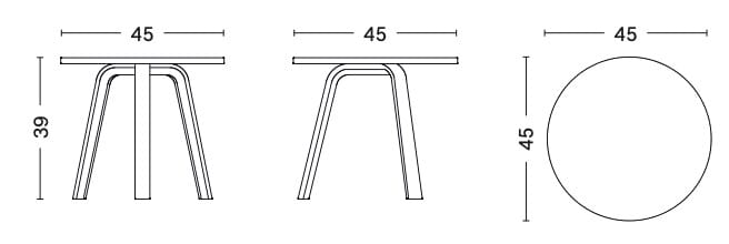 Круглый деревянный журнальный столик In Stock Hay ARCH-00106945 - Вид №3