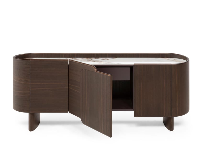 Шкаф из дуба с распашными дверями Natuzzi Italia узел ARCH-00028356