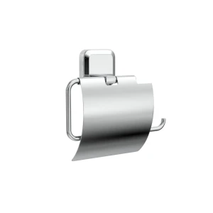 Держатель для туалетной бумаги Lemer Air с крышкой цвет хром