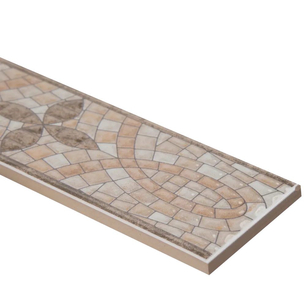 Бордюр Kerama Marazzi «Травертин» 20х5.7 см цвет бежевый 15058900 STLM-2208984  - Вид №1