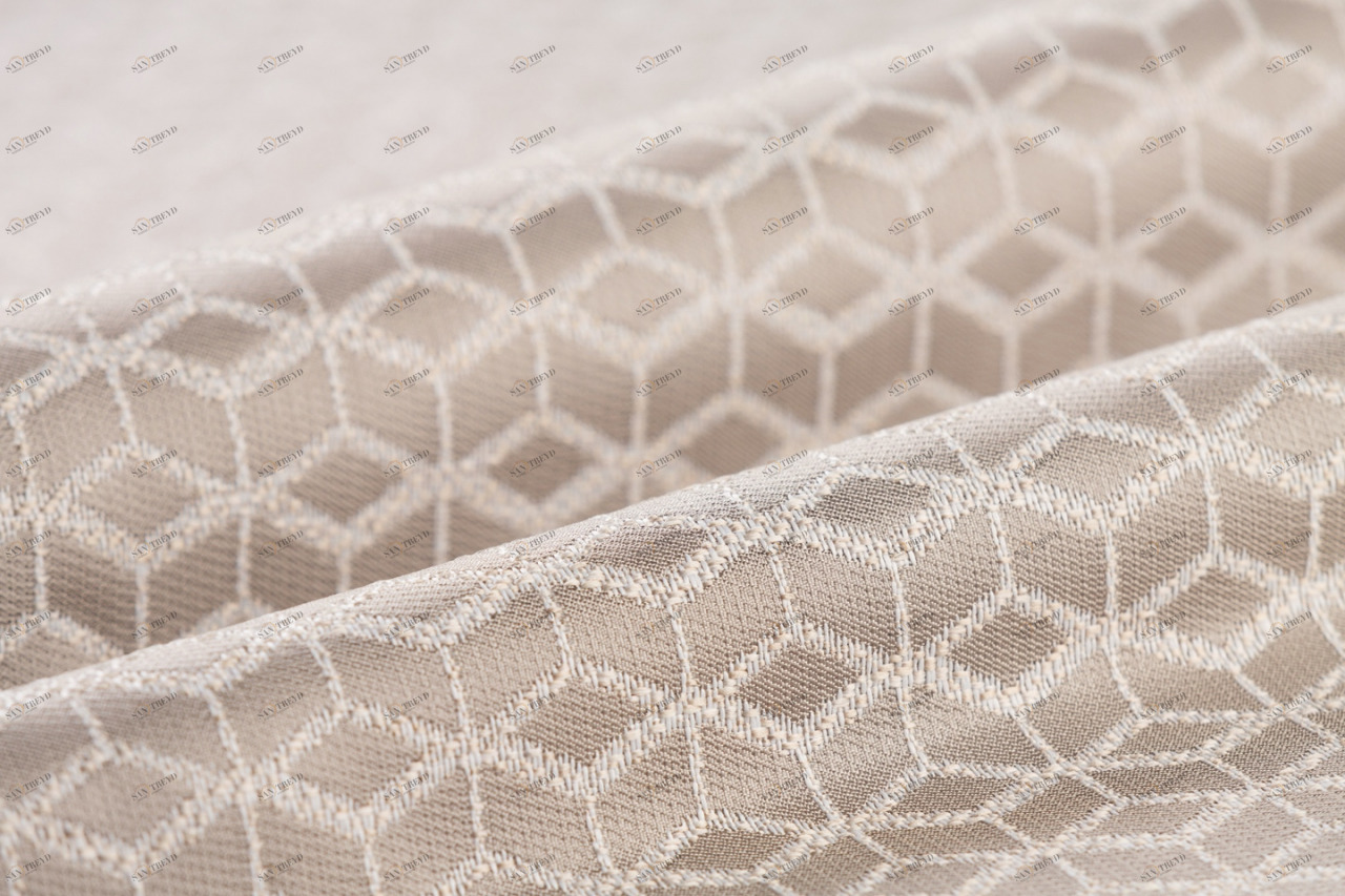 COLORISTICA Ткань мебельная  Рогожка  NEWSimmetrika Бежевый simmetrika-2-coll-01