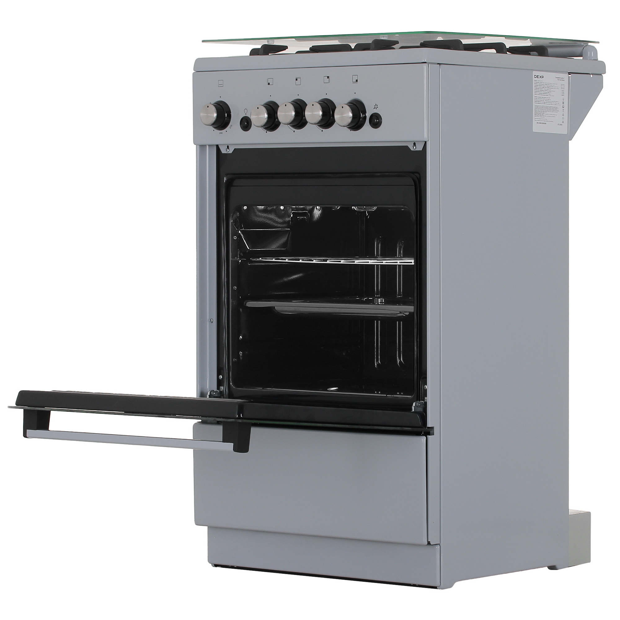 9082366 Газовая плита DEXP G25-1G серый STDN-0040825 - Вид №5