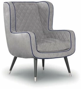 BAXTER Кожаное кресло с подлокотниками Dolly