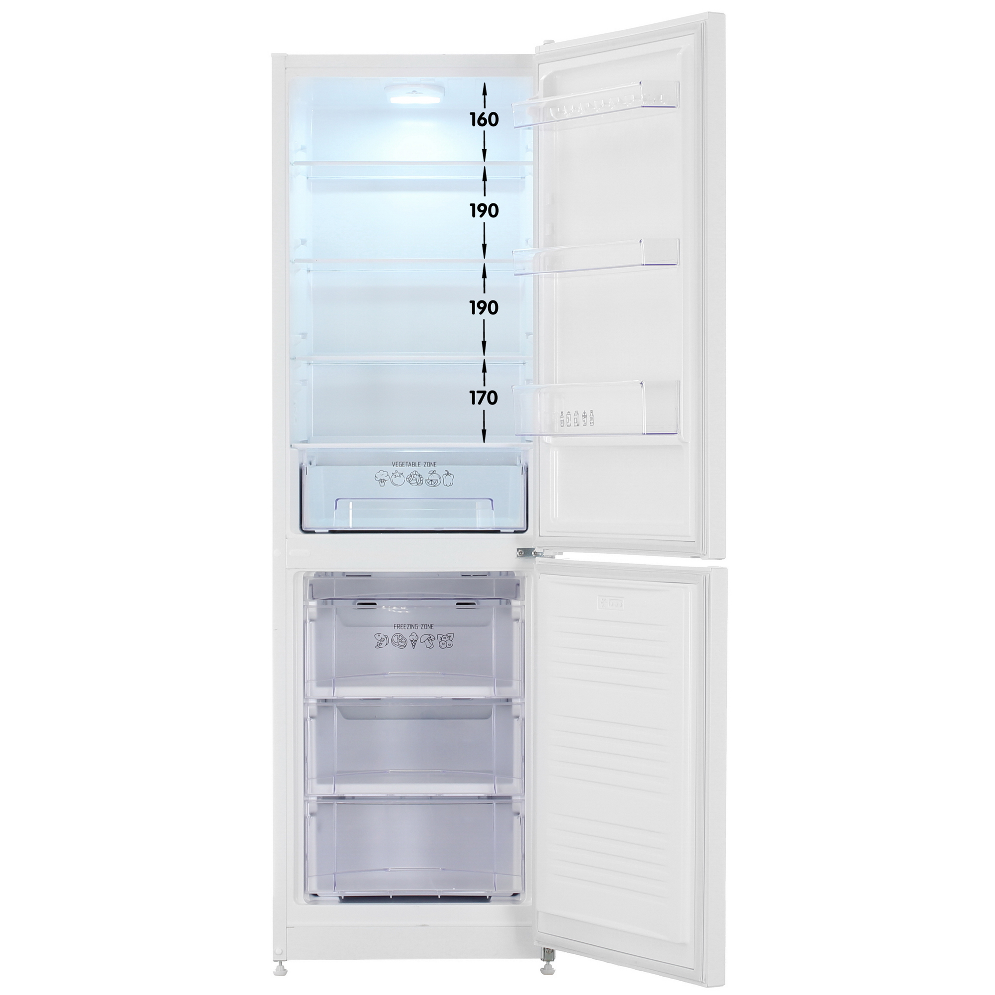 9258794 Холодильник с морозильником   NORD NC 188NF W белый STDN-0112572 - Вид №1