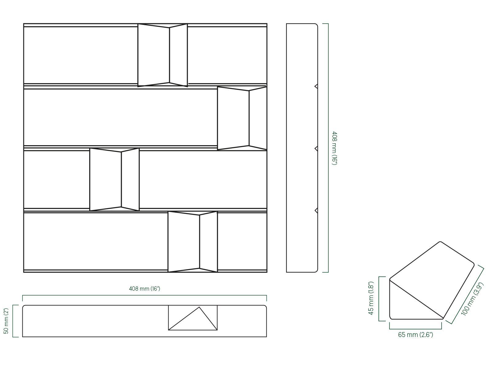 Акустическая панель из пробки GREENMOOD MORSE ARCH-00031079 - Вид №4