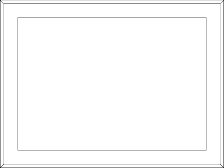 BY 2212 Зеркало в багетной раме cо встроенным LED-светильником 32,5 W EVOFORM Ledside - Вид №1