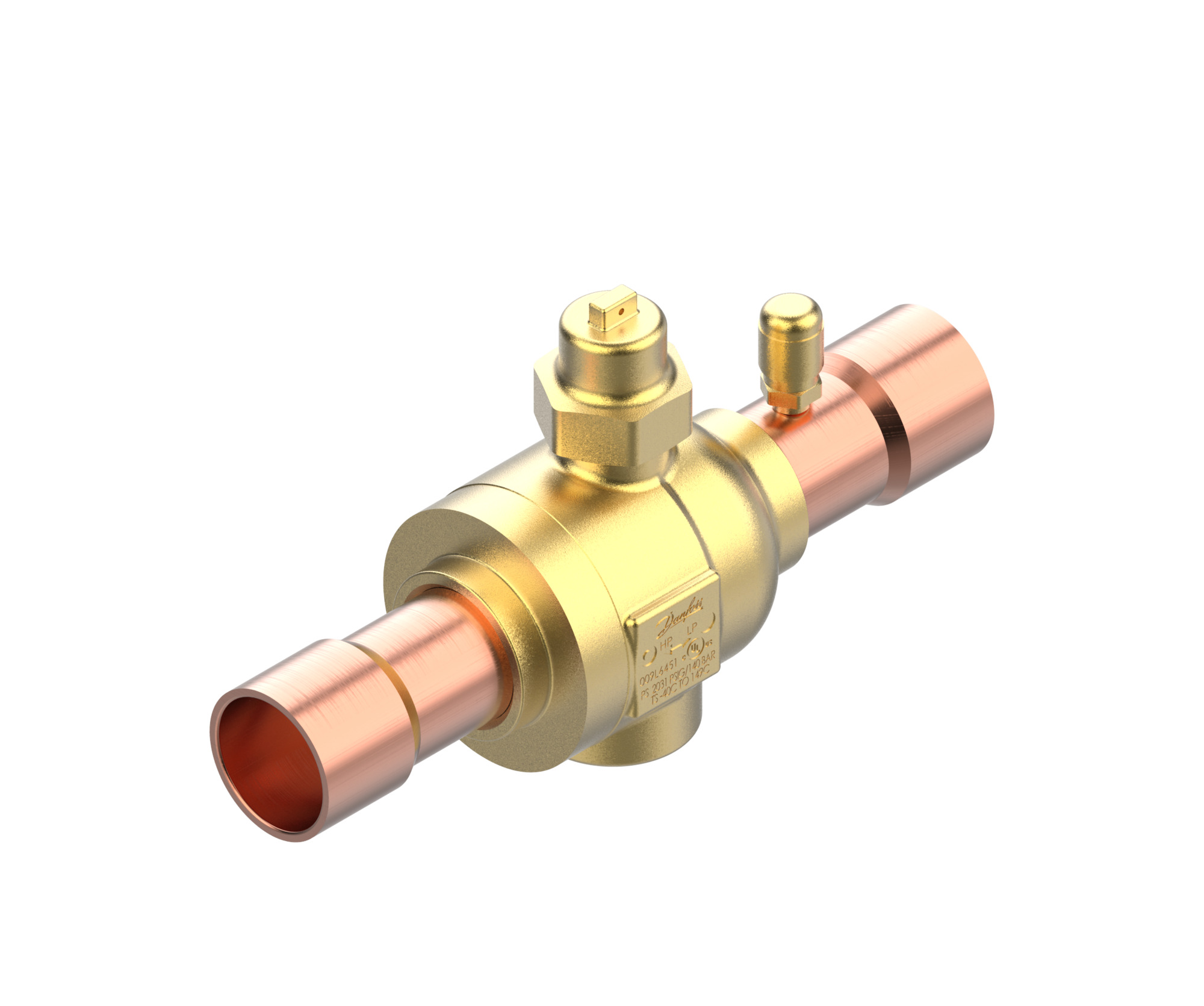 Danfoss GBCT — Запорные шаровые краны для CO2 140 бар GBCT 22s Кран шаровый 009L6589  - Вид №10