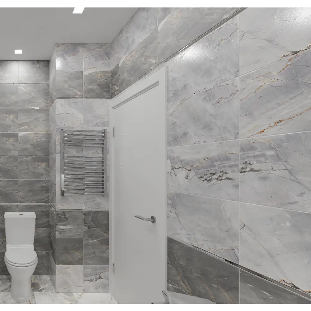 Плитка настенная Strict Light 30x60 см 1.62 м² цвет светло-серый 84299692 STLM-2043603 Santreyd
