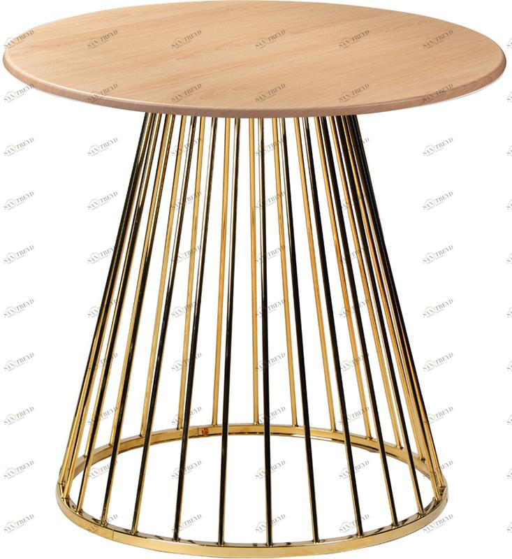 30568 Стол Twister Gold r80 бук R-HOME 980402+170502oak_light