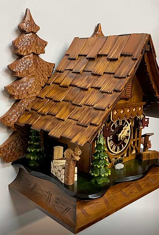 Часы настольно-настенные темный орех с кукушкой Sars 8M SARS ДИЗАЙНЕРСКИЕ 00-3967480 Коричневый  - Вид №2