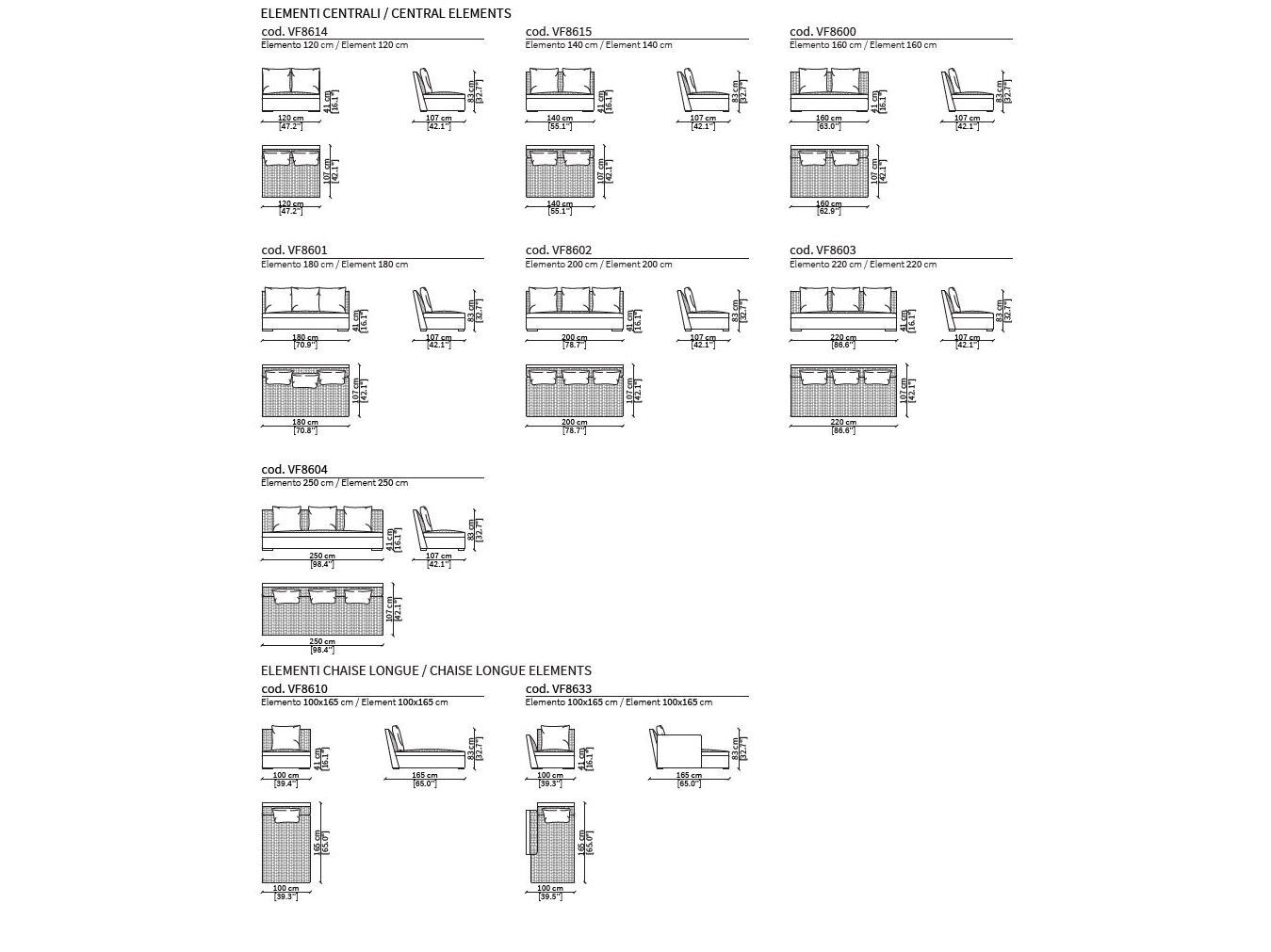 Модульный тканевый диван Vittoria Frigerio VISCONTI ARCH-00086175 - Вид №7