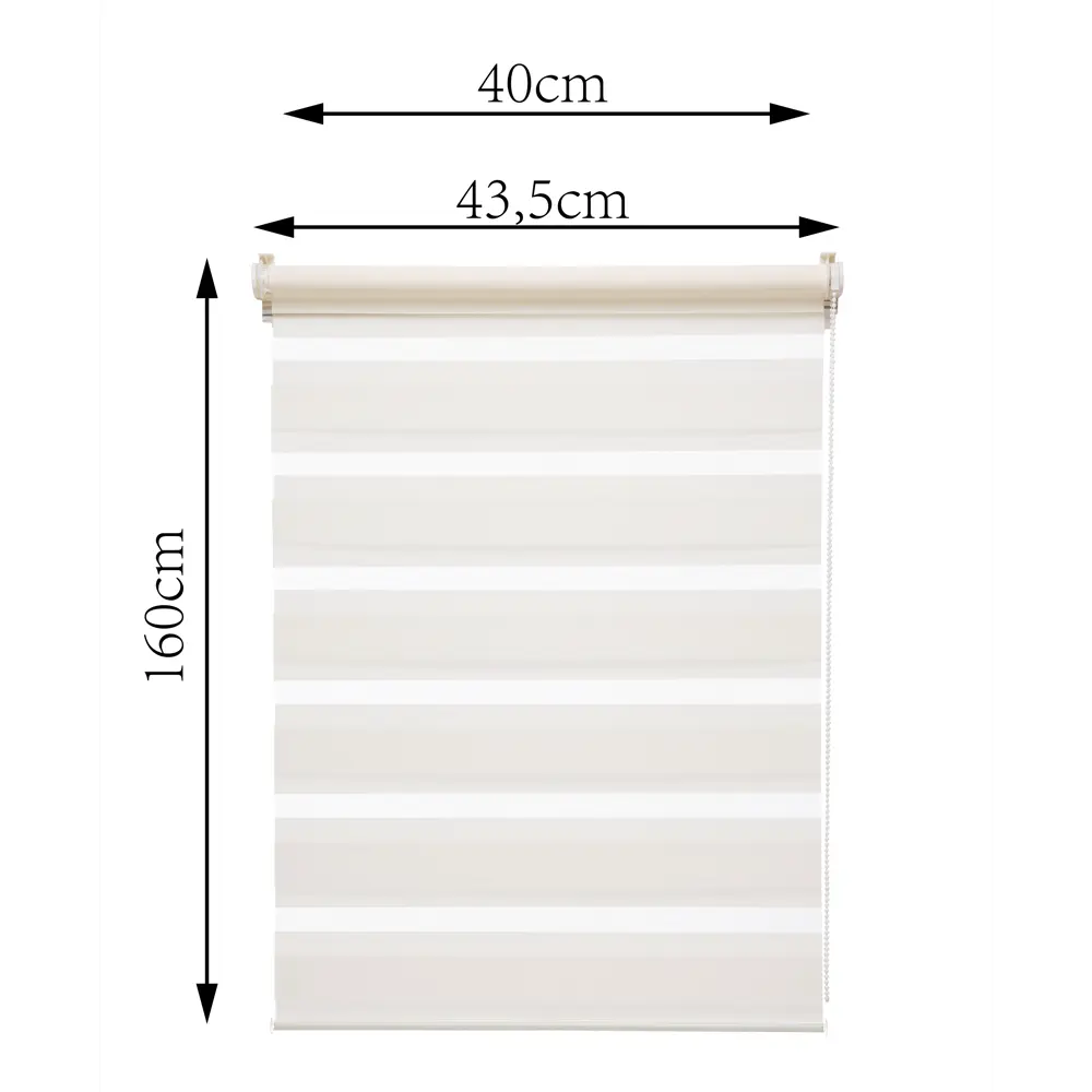 Штора рулонная день-ночь Inspire Peter 40x160 см экрю Cream 5 82691106 STLM-2176395 - Вид №2