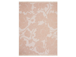 Жаккардовый плед с цветочными узорами