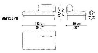 B&B Italia Секционный угловой диван в коже Michel sun-id-1423075 - Вид №12