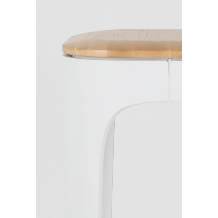 Стул барный Up-High белый White Label Living 1500239 - Вид №3