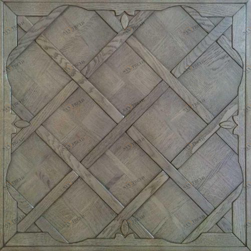 Модульный паркет Da Vinci Состаренный модульный паркет Гранд Герольдсберг Второй Дуб Натур брашированная, гладкая, рельефная (Брашированная, Гладкая, Рельефная) х мм 26006000143