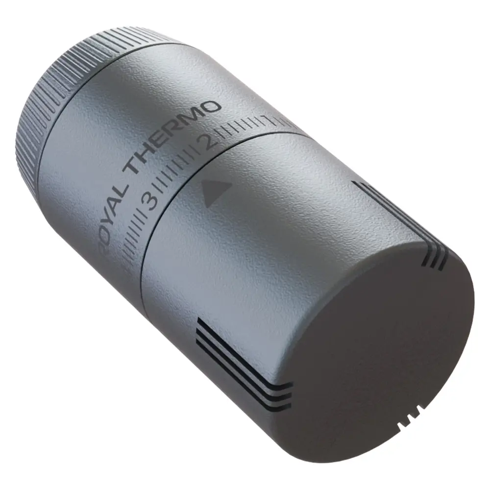 Термостатическая головка жидкостная Royal Thermo Design M30x1.5 серебро STLM-2199637