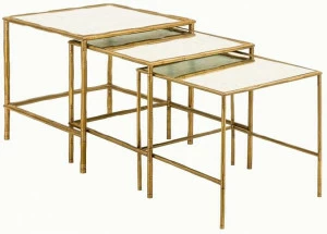 Il Bronzetto Квадратный латунный журнальный столик Eclectic Bam04tris