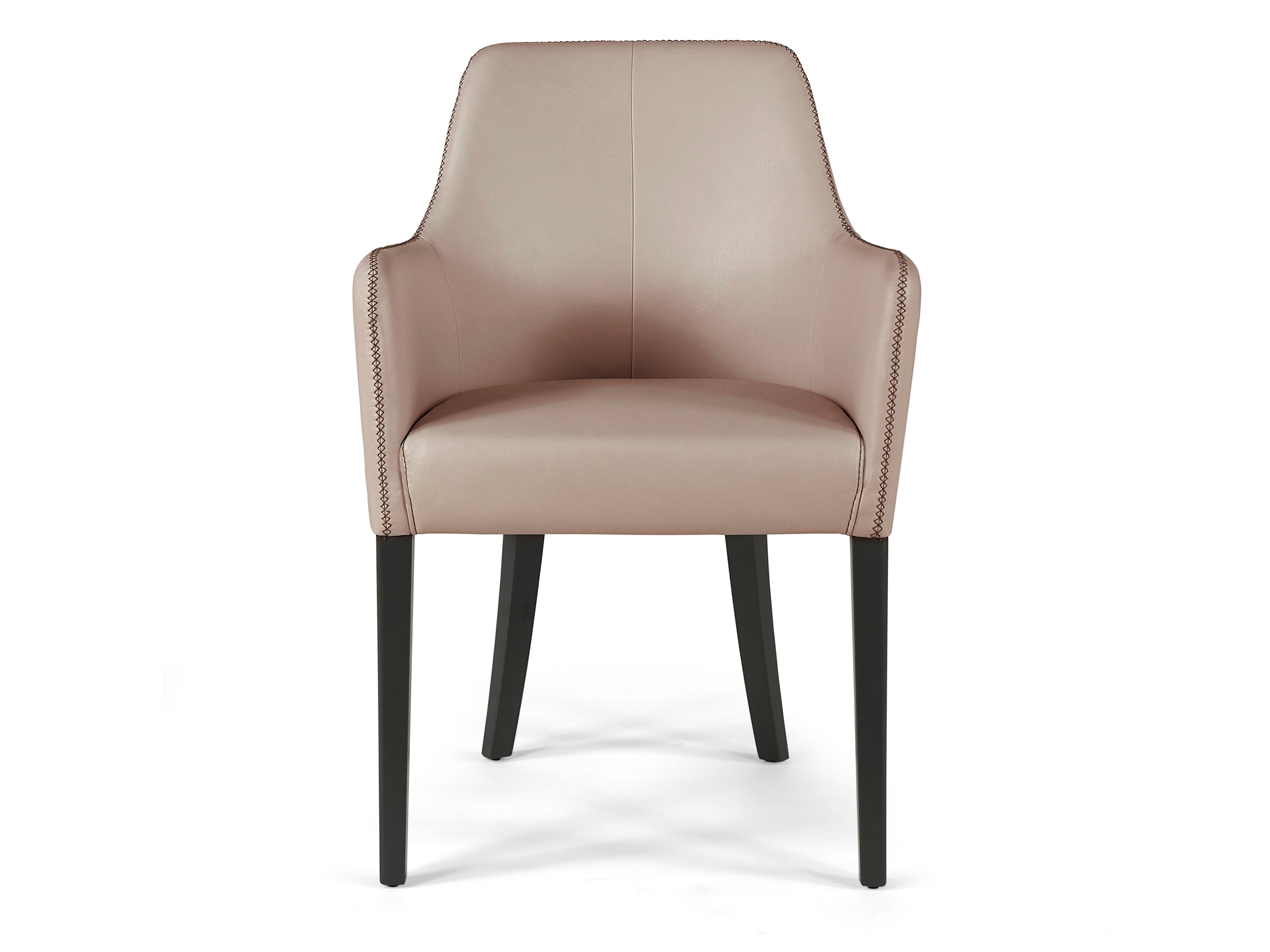 Кожаный мягкий стул с подлокотниками Borzalino EMILY ARCH-00047429