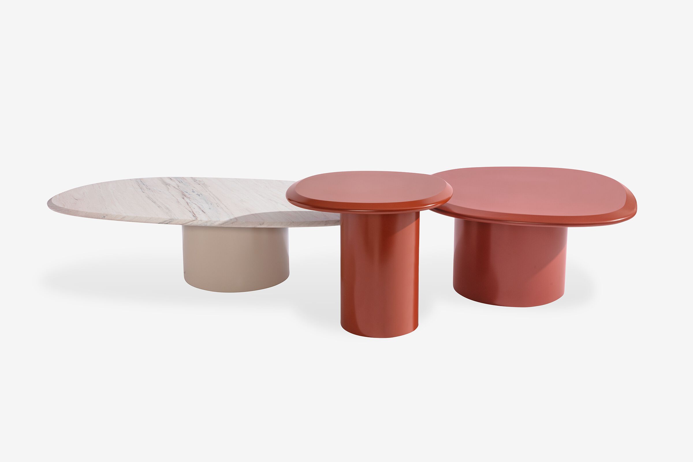 Овальный журнальный столик с лакированной или мраморной столешницей Carpanese Home Rising ARCH-00141006 - Вид №2