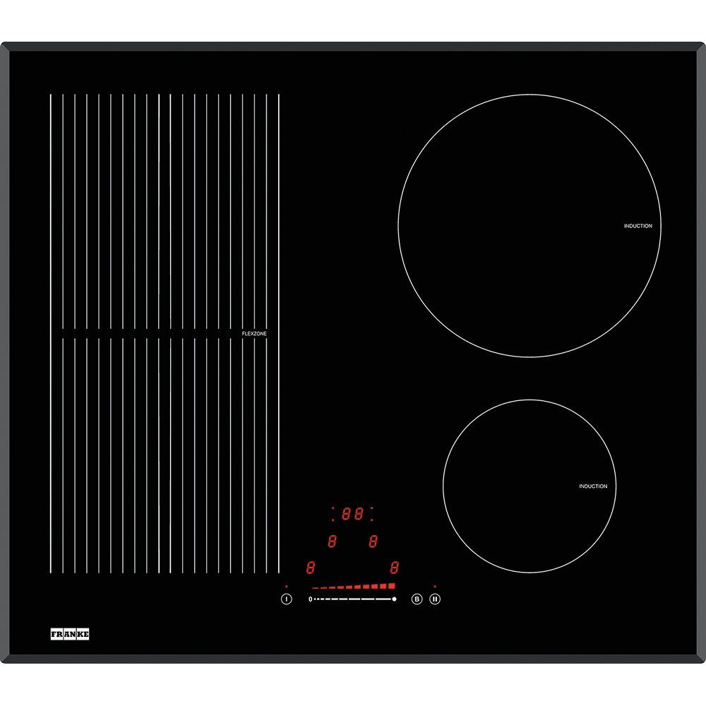 Варочная панель  FH 604 2I 1FLEXI T PWL Franke Индукция FH 604 2I 1FLEXI T PWL Чёрное стекло Crystal