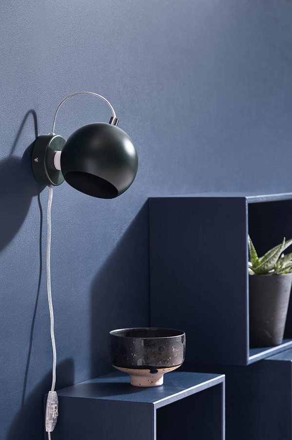 4750_136011 Лампа настенная ball, D12 см, темно-серая матовая Frandsen  - Вид №2