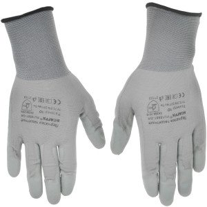 Перчатки трикотажные Scaffa PU1850T-GR-10 4811063