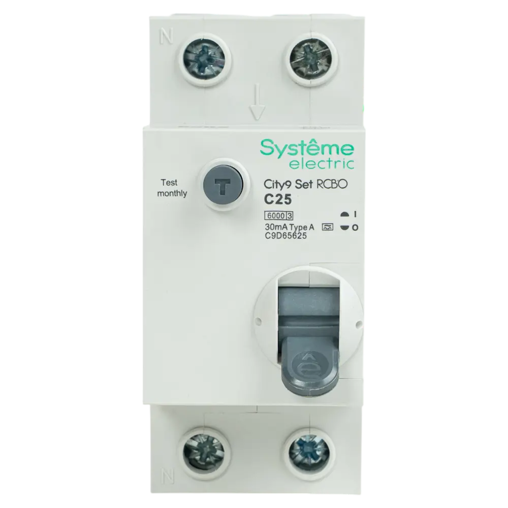 Дифференциальный автомат Systeme Electric City9 Set 25А с защитой от утечек 89412708 STLM-1563041 - Вид №2