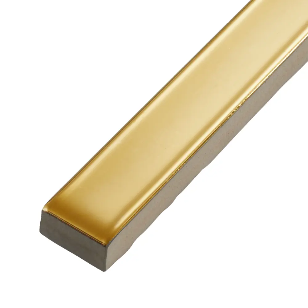 Бордюр Goldgloss 1.6x60 см цвет глянцевый золото Santreyd STLM-2177856 - Вид №1