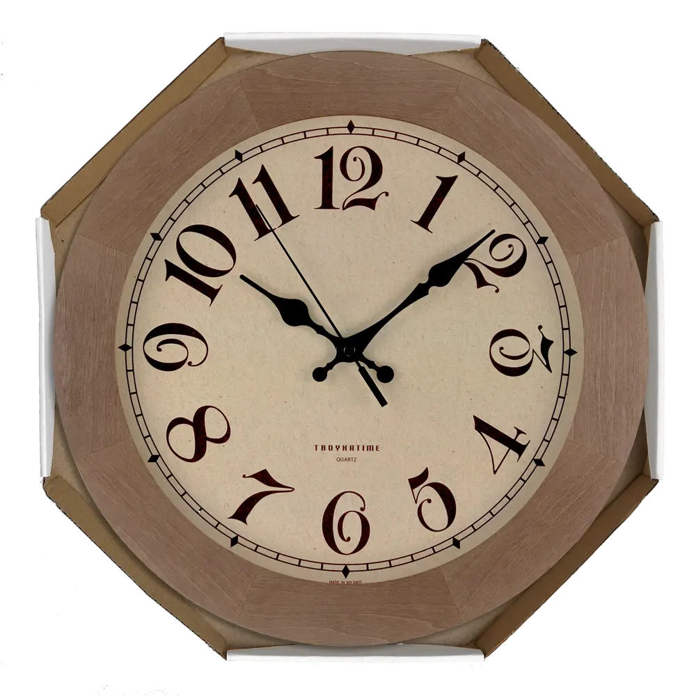 Часы настенные Шарм дерево d30 см цвет коричневый TROYKATIME HARVESTING STLM-2076579 - Вид №3