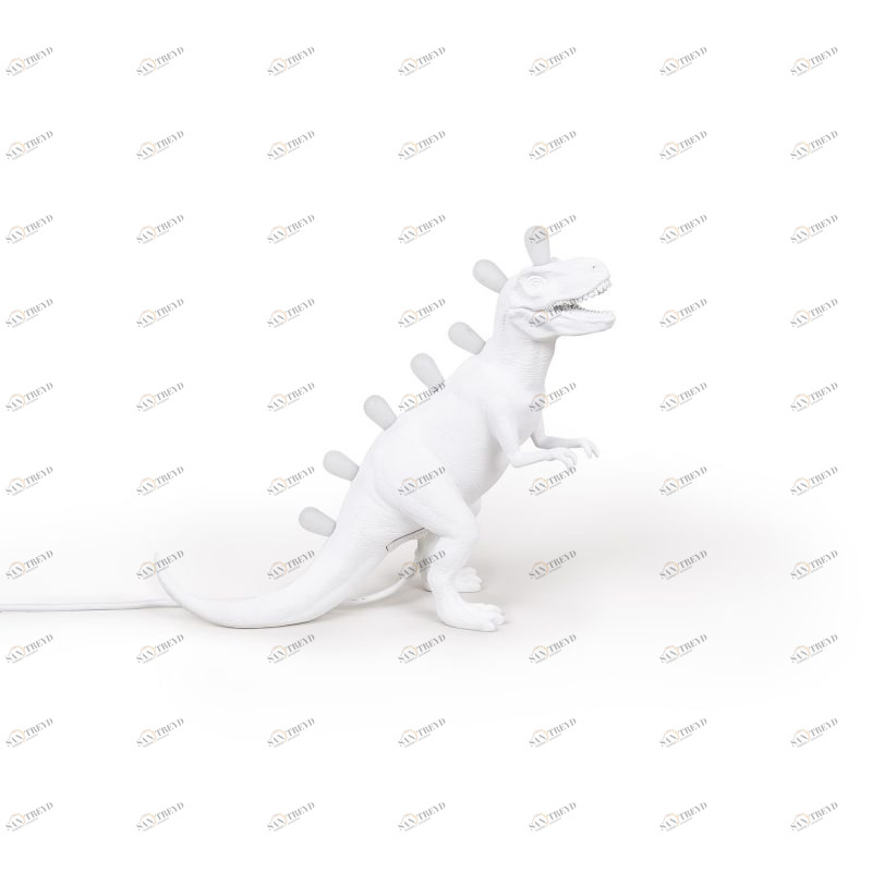 Настольная лампа белая 33,5х39 см T-Rex 14783 SELETTI ЖИВОТНЫЕ 00-3882457 Белый