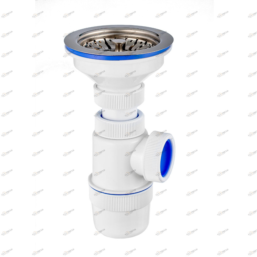 Сифон "Элит" (30986147) с нерж.чашкой д.112мм (3 1/2"-д.40) 30986147 Santreyd 