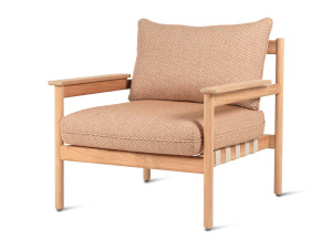 Садовое кресло из ткани и ТИКа с подлокотниками