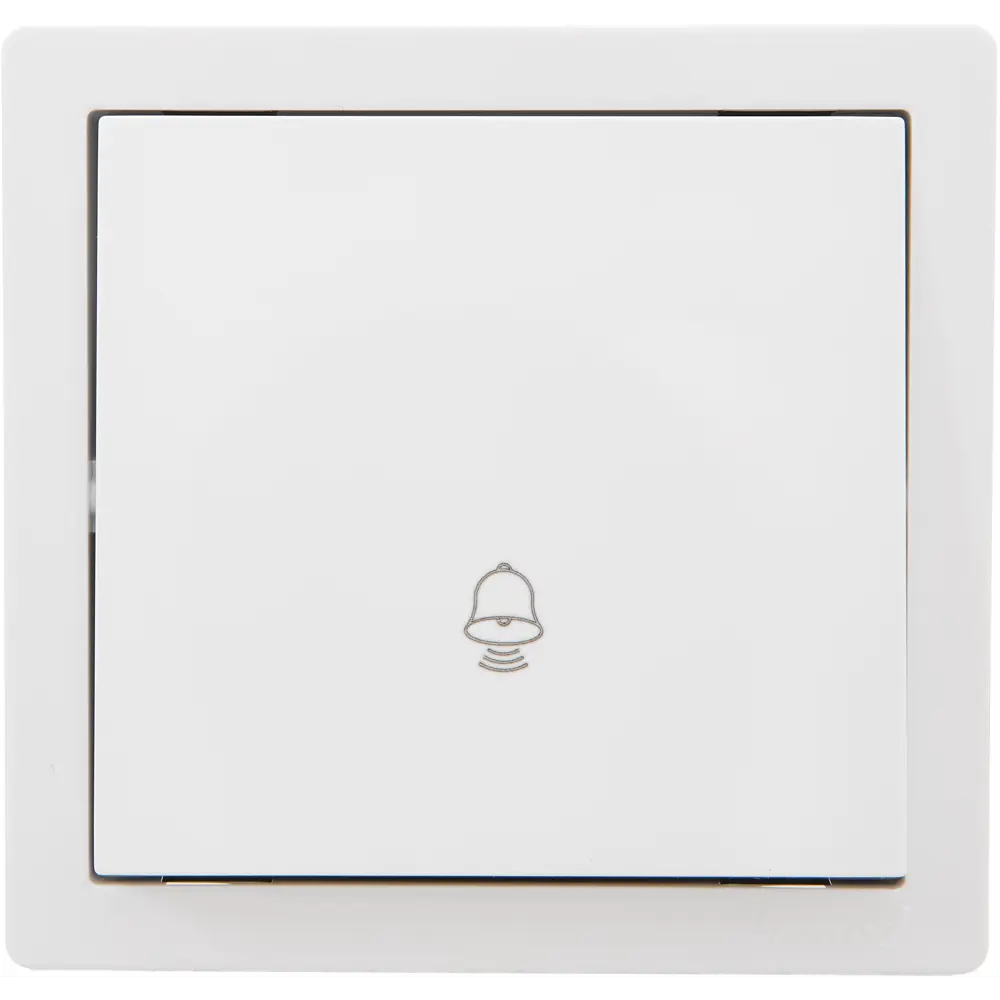 Проводная кнопка дверного звонка Lezard Лето в белом цвете 89373136 STLM-1565290