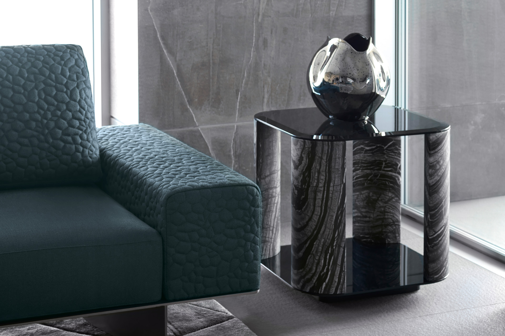 380/64 Mirage квадратный маленький приставной столик - giorgio collection - Вид №3