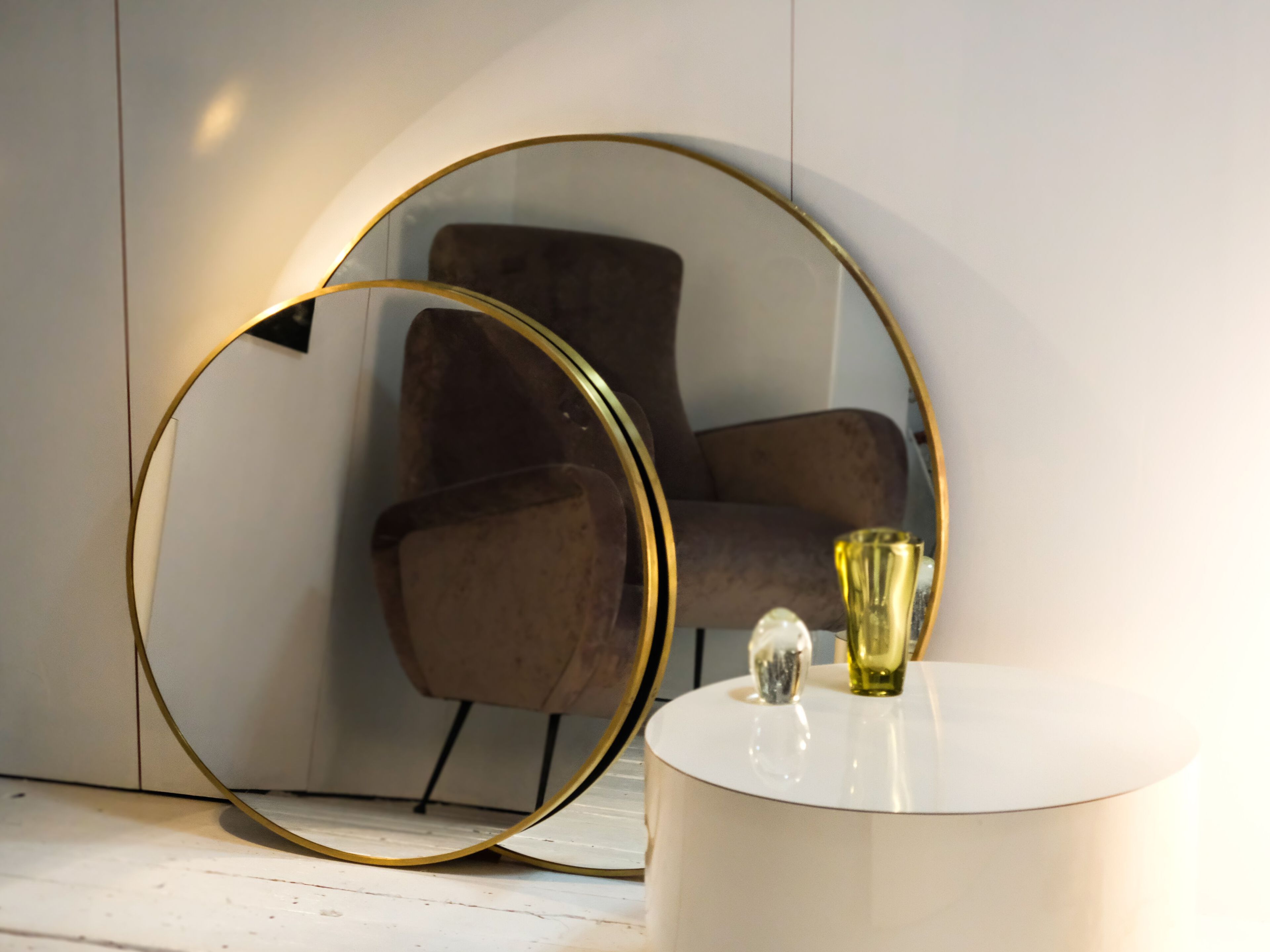 Настенное круглое зеркало с рамкой Jover+Valls SPECCHIO ARCH-00136409