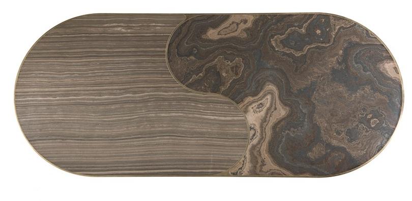 ETRO Home Interiors Овальный стол для гостиной из мрамора эрамоза  E.dal.124.a  - Вид №2