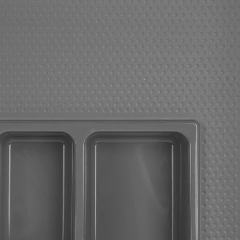 Лоток для столовых приборов Edson 40x45 см пластик цвет серый 84462080 STLM-2017528  - Вид №3