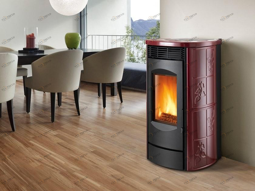 CAMINETTI MONTEGRAPPA Настенная печь на пеллетах из майолики Alpina sun-id-1364628