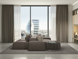 Модульный тканевый диван