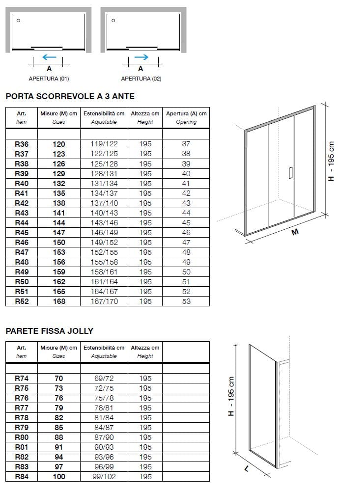 Хрустальная ниша душевая кабина с раздвижной дверью Metidea Рубин ARCH-00080491 - Вид №2