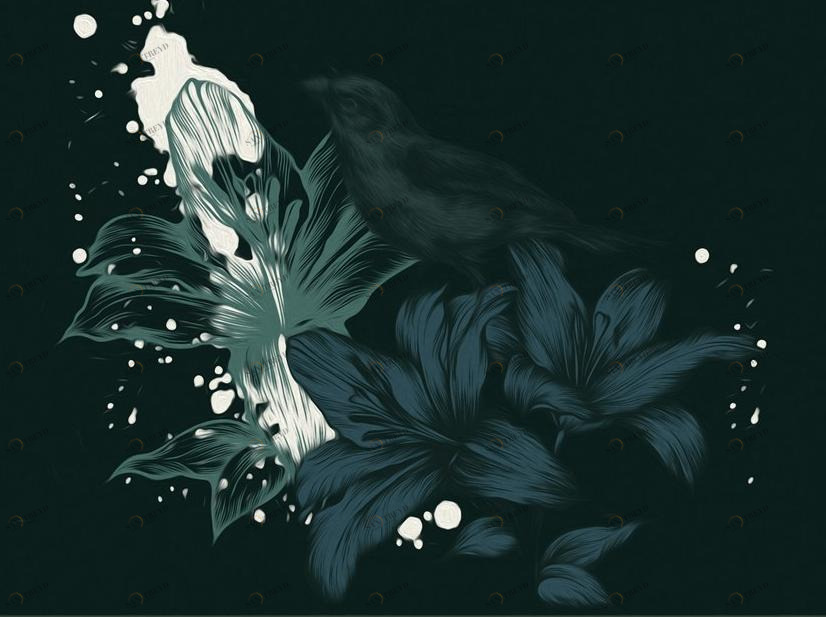 YO2 Прямоугольный коврик с цветочным рисунком из полиамида Picnic days sun-id-1387501