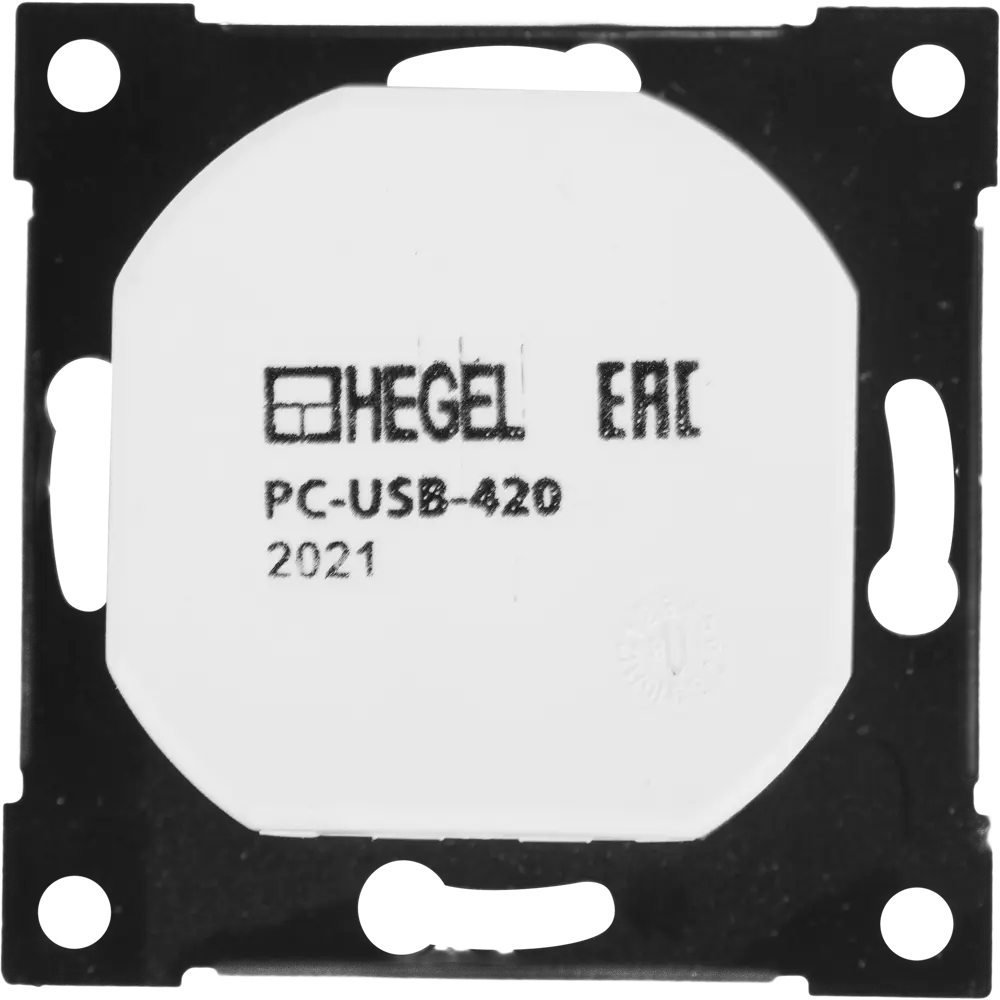 Розетка Hegel USB встраиваемая 3.4 А цвет белый STLM-2094151 - Вид №2