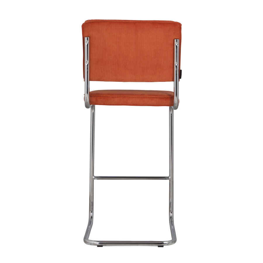 Стул барный Ridge Rib оранжевый Zuiver 1500201 - Вид №4