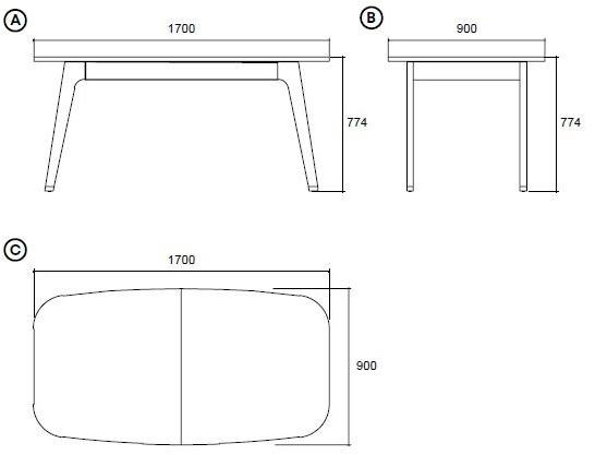 Enza Home Раздвижной прямоугольный стол из массива дерева Navona sun-id-1421192 - Вид №5