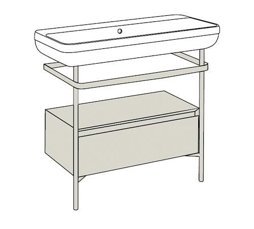 Напольная раковина из нержавеющей стали и дерева Axa Legacy ARCH-00123891 - Вид №15